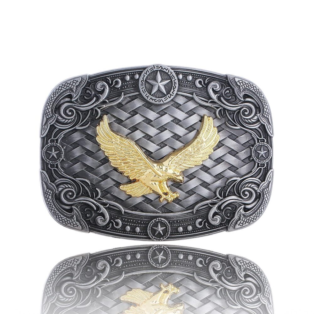 9974 Belt Buckle Texas Eagle Western Belt Buckles Cowgirl Rode Star Cowboy